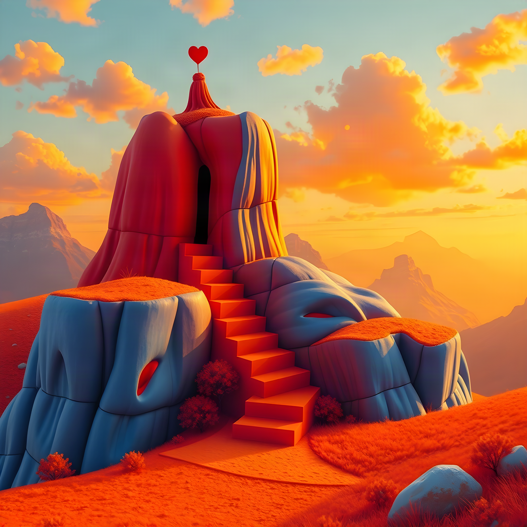 [Upscaled by Fast Real-ESRGAN 2x/4x] Fun, little hat, red, o